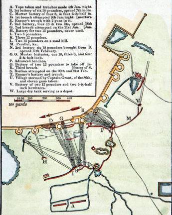 /data/Maps/General/PLAN OF LORD LAKES UNSUCCESSFUL ATTACK ON THE FORT OF BHURTPOOR - A D 1804.jpg